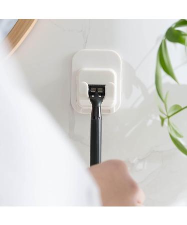 Jiacheng29 Razor Holder | Strong Sticky Multipurpose Power Plug Organizer Hook | Bedroom Storage Solution - White - Buy Online on GoSupps.com