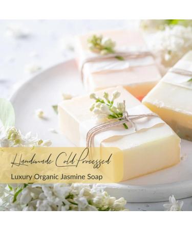CA MIA 100% Organic Handmade Jasmine Soap | Vegan Cruelty-Free Natural | SLS-Free Sulphate-Free | 125g - Buy Online on GoSupps.com