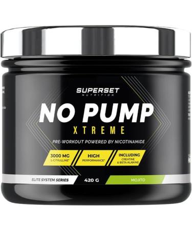 Superset Nutrition - No Pump Xtreme (420gr) - Pre-Workout en poudre - Booster puissant pr -entra nement 3 3 g de Cr atine B ta-alanine L-citrulline Caf ine - Fatigue ma tris e - Mojito - Buy Online on GoSupps.com