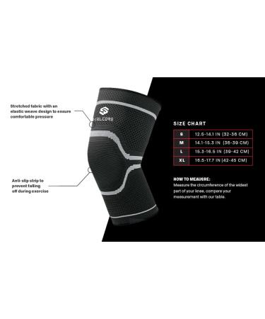 Compression Knee Sleeves - Joint Pain Relief & Support for Men & Women | XL & XXL Sizes for Workouts - Buy Online on GoSupps.com