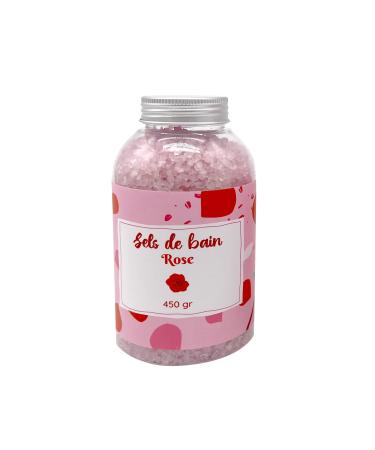 French Tendance Pink Bath Salts 450 g - Relaxation Home Spa Body Care - Relaxing Bath Salts Natural Muscle Wellness - For Adults and Childr