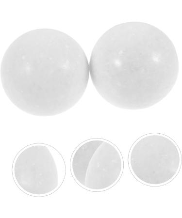 ABOOFAN Hand Massage Balls - Gymnastics Ball Set for Health & Meditation | Jade White Handheld Baoding 5x5cm - Buy Online on GoSupps.com
