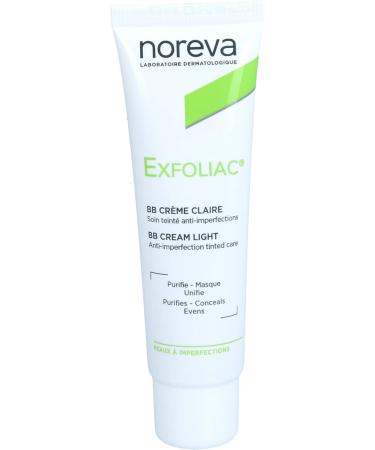 Noreva Exfoliac Tinted BB Cream Light - Hydrating Anti-Acne Face Cream for All Skin Types | Fast International Shipping - Buy Online on GoSupps.com