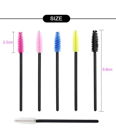 600 PCS Disposable Mascara Wands Eyelash Eyebrow Brushes - Makeup Applicator Kit - Buy Online on GoSupps.com