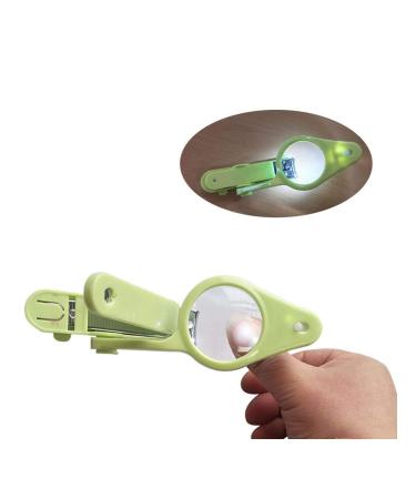 sakd Nail Clipper with Magnifying Glass LED Light Magnifier Kids Baby Childrens Nail Clippers Manicure Fingernail Toenail for Newborn Infant Elderly