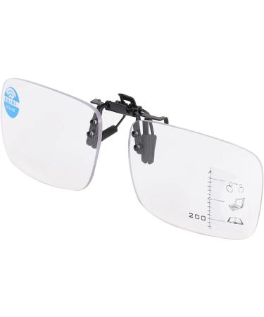 Clip-On Reading Glasses for Seniors | Scratch-Resistant & Perfect for Office Use (2#+200) - Buy Online on GoSupps.com