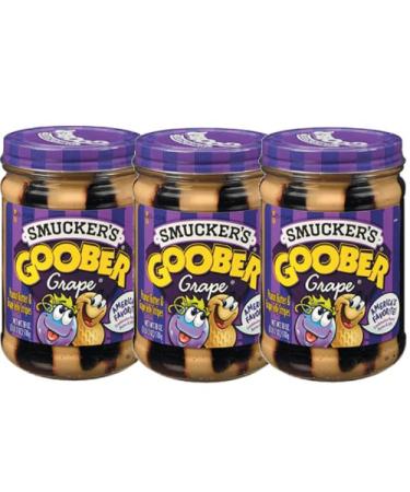 Smucker's Smuckers Goober Peanut & Grape Butter 18oz (3 Pack)