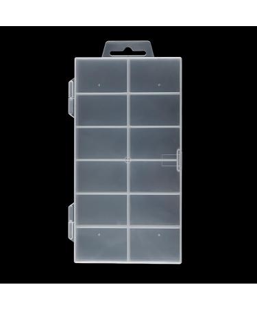 BAYORE 12 Space Transparent False Nail Art Tips Storage Box Nail For Glitter Storage For Case Container Nail Art Too Nail Container - Buy Online on GoSupps.com