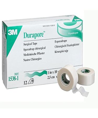 3M Durapore Surgical Tape 1" x 10 yd Box: 12