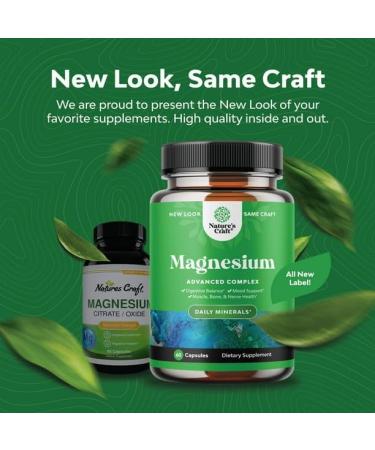 IKJ Pure Magnesium Oxide/Magnesium Citrate Capsules 60ct - Natural Mineral Supplement - Buy Online on GoSupps.com