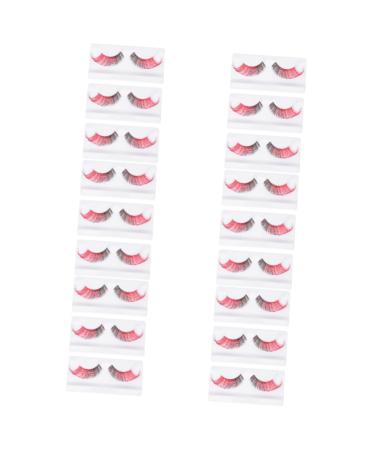 minkissy 18 Pairs Halloween False Eyelashes Long False Eye Lashes Vivid Eyelashes Party Eyelashes Women False Eyelash Reusable Artificial Eyelashes Unique Imported Fiber Miss Decorate