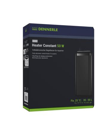 Dennerle Nano Heater Constant 50 W - Fully electronic control heater for aquariums from 35-55 liters 50 watts - Buy Online on GoSupps.com