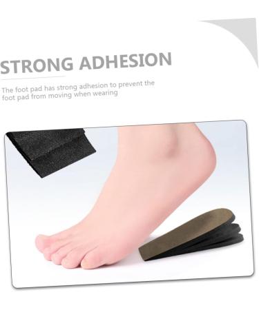 Buy NOLITOY Height Increase Pads Unisex Invisible Heel Inserts for Shoes | Comfortable EVA Half Pads for Men & Women - Brown 11.5x7.7cm - Buy Online on GoSupps.com