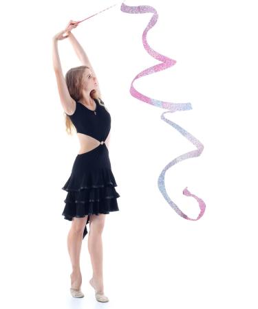 Dance Ribbons Set - 2pcs 157.5 Inch Gymnastics & Rhythmic Baton Twirling Ribbons - Buy Online on GoSupps.com