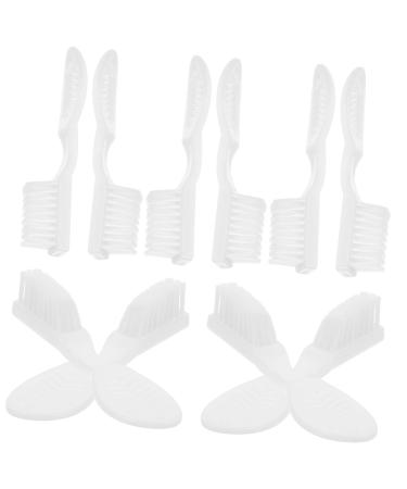 Amosfun 10 ST implants toothbrush prison toothbrush toothbrushes for mouth cleaning brush toothbrushes for mouth cleaning tooth cleaning brushes travel gentle plastic white soft