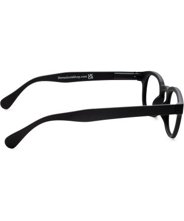High-Quality Biobased Reading Glasses - 2.0 Black Mat - Stylish & Sustainable Danish Design for Men & Women - Buy Online on GoSupps.com