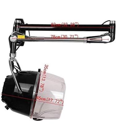 900W Wall Mounted Hair Dryer Adjustable Hood Swing Arm Salon Hairdresser Timer Temperature with Heating Element for Quick Drying Hair - Buy Online on GoSupps.com
