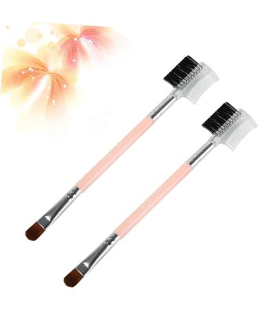 Ipetboom 1 Face Makeup Brushes Professional Cosmetics Brush Duo Eyebrow Brush Eyeshadow Makeup Brush Eyebrow Applicator Eyebrow Comb Brush Eyebrow Spoolie Miss Eyelash Beauty Tools Pink - Buy Online on GoSupps.com