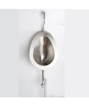 304 Stainless Steel Urinal Urinal Wall-Mounted Male Urinal Public Toilet Urinal Small Vertical Toilet Suitable for Home Hotel School