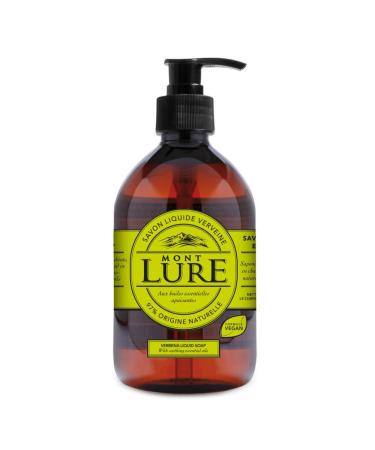 Montlure Traditional Verbena Liquid Soap with Essential Oils - 97% Natural Ingredients - Made in Provence France - Hands Body and Face - Shower Gel 500 ml