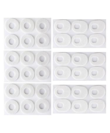 minkissy 6pcs Foot Cushion Pain Corn Cushions Protectos Self Shoes Calluses Heel White Toe Toes: Abrasion- proof Toes Patches Reducing Villus Rubbing Breathable for Self- Relief