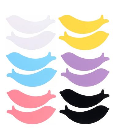 Andy's Orchids 6 Pairs Silicone Lash Perm Pads for Lash Dye Reusable Soft Under Eye Pads for Eyelash Extension Tools Eyelash Patch