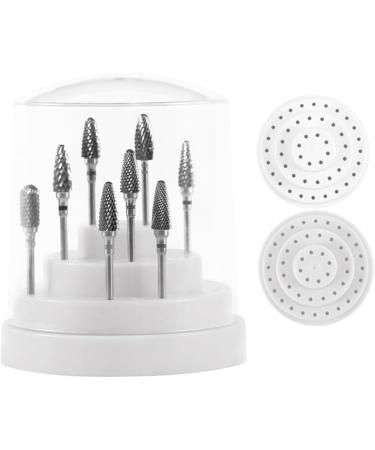 POPETPOP 2 Pcs 48 White Out Nail Drill Bit Container Display Storage Container Nail Drill Bits Stand Manicure Drill Bits Holder The White Nail Grinding Head Bit Holder Multicolor Size 1x2pcs Whitex2pcs - Buy Online on GoSupps.com