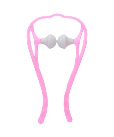 Verdant Touch Roller Neck Massage Tool Hand Roller Neck Massage Tool Trigger Point Neck Shoulder Manual Self Massager Pink