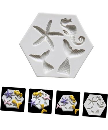 Zerodeko Cake Toppers 6 Pcs Mold Bakery Tools Baking Tools Cake Mould Baking Gift Cake Stencils Gift for Baking Stencils for Cakes Silicone Stencils Mermaid Decorate Fudge Silica Gel 9X7.5X0.8CMx3pcs Greyx3pcs - Buy Online on GoSupps.com