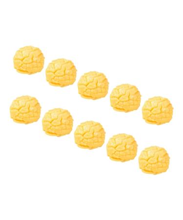 KICHOUSE 10pcs Corn Kernel Model Home Decor Restaurant Display Prop Diy Popcorn Accessory Simulation Popcorn Models Imitation Popcorn Decoration Popcorn Prop Phone Case Child Earrings Pvc