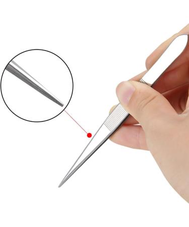 FSSTUD 6-Piece Stainless Steel Eyelash Tweezers Set | Precision Straight Eyebrow & Face Hair Removal Tweezers for Men & Women - Buy Online on GoSupps.com