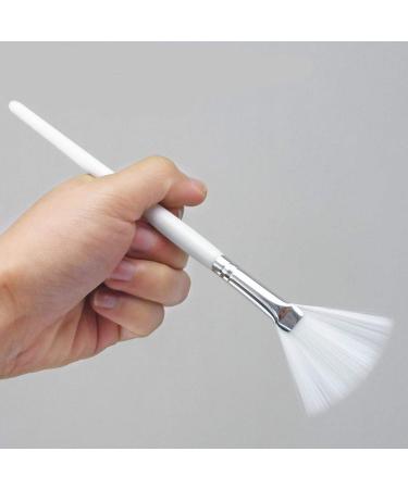 Beaupretty Fan-Shaped Facial Brush | DIY Makeup Brush with Wooden Handle | Mink Essence Cosmetics - Buy Online on GoSupps.com