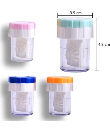 Dtoterul Contact Lens Containers - 4 Pack Cleaning Cases in 4 Colors | Ideal for Daily Travel & Lens Storage - Buy Online on GoSupps.com