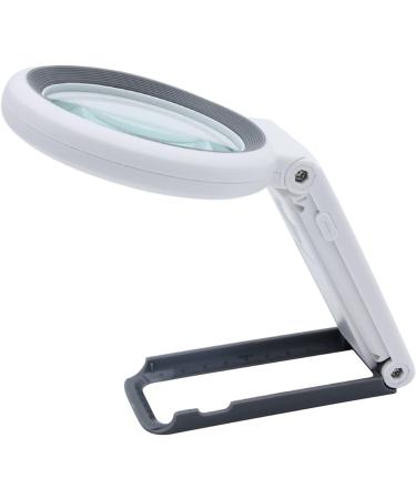 Portable Magnifying Glass with Light & Scale Handheld Large Magnifying Glass 18 LED Cold and Warm Light with 3 Modes Reading Magnifying Glass with Light for Seniors Hands Free 18 LED Cold and Warm 3 - Buy Online on GoSupps.com
