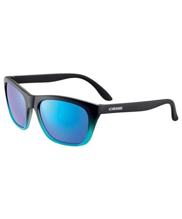 C b Adult Sunglasses Utopy Matt Black Orange Large CBUTOPY3 Matte Black Gradient Blue