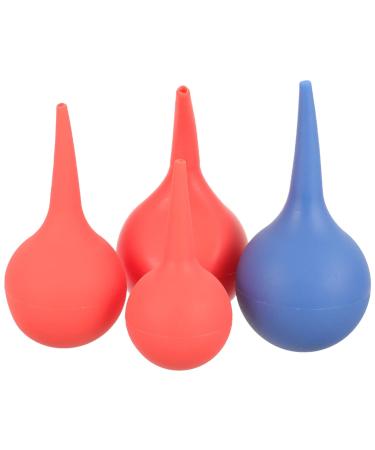 VANZACK 4pcs Ear Cleaning Bulb Assorted Ear Squeeze Bulb Ear Wash Cleaning Tool Ball