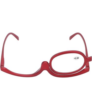 Fashionable +2.50 Makeup Reading Glasses - Rotatable High-Folding Magnification Lenses for Women - Buy Online on GoSupps.com