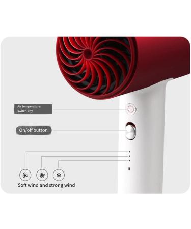 Hair Dryer Home Student Dormitory Hair Dryer Small power negative ion Hair Dryer Size 7.8x5.1 inches weight 16.2 oz - Buy Online on GoSupps.com