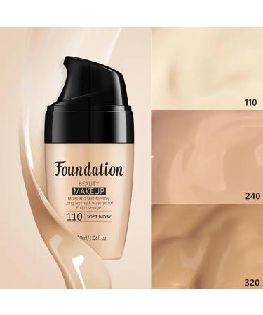 Liquid Foundation Natural Moisturizing Concealer - Natural Shine Finish - Full Coverage - Buildable Lightweight Foundation for Sensitive & Dry Skin 0.1 fl. oz. - Buy Online on GoSupps.com