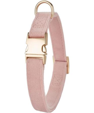 Yudote Ultra-Like Dog Collar for Medium Dogs - Natural Cotton Cord - Dusty Pink - Sensitive Skin Friendly - Buy Online on GoSupps.com