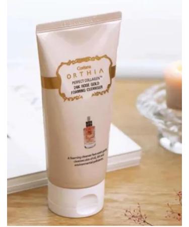 Coreana Orthia Perfect Collagen 24K Rose Gold Foaming Cleanser | Korean Cosmetic 120ml - Buy Online on GoSupps.com