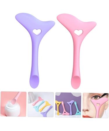 DOITOOL 8 Pcs Eyeliner Eyeshadow Silicone Molds Mask Applicator Brush Women Make up Tools Shield Miss Girl mediumx4pcs Assorted Colorx4pcs - Buy Online on GoSupps.com