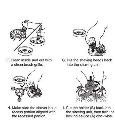 MAX-T Electric Shaver Replacement Heads for RM 8101 - High-Quality Shaving Heads in White | International Shipping Available - Buy Online on GoSupps.com