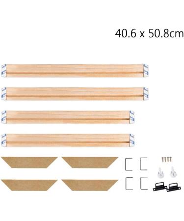 16x20 Inch Canvas Stretcher Bars Wood Frame Kit for Easy Canvas Stretching | Gallery Wrap Oil Frame Kit for Oil Paintings, Prints, Posters - 40.6x50.8cm (16x20) - Buy Online on GoSupps.com