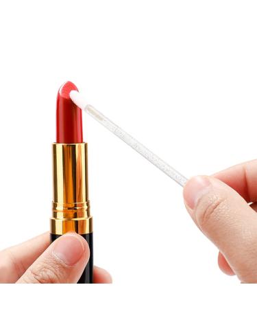 300 PCS Disposable Lip Brushes with Crystal Handle for Lipstick Application - White - Buy Online on GoSupps.com