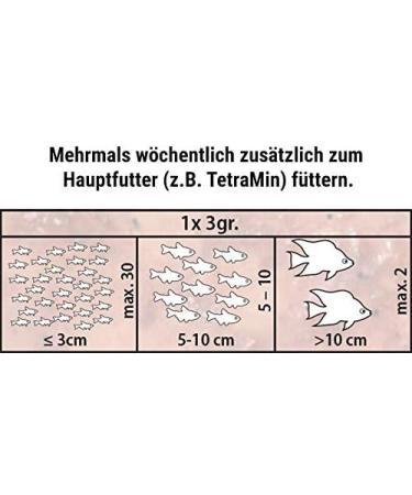Tetra Freshdelica Bloodworms - Natural Snack for Decorative Fish | 16 x 3g Pack of Red Mosquito Larvae in Jelly - Buy Online on GoSupps.com