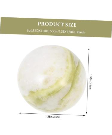 Healeved Gymnastics Marble Fitness Balls - 2pcs Jade Acupressure Massage Balls for Hand Strength & Practice - Portable Hand Training Gifts - Buy Online on GoSupps.com