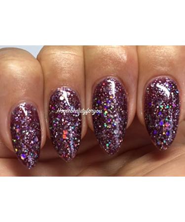 Bluesky PURPLE GLITTER BLZ39 Purple Multi Glitter Sparkle Nail Gel Polish UV LED Soak Off 10ml - Buy Online on GoSupps.com