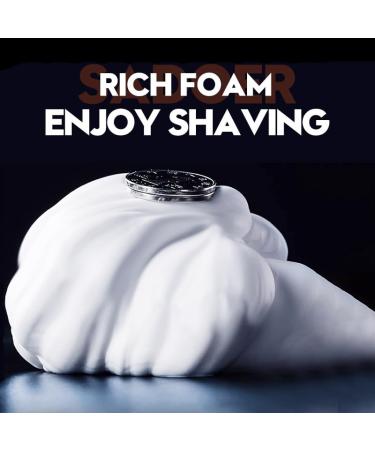 Men's Shaving Cream - Softens Beard Travel-Friendly Foam Mousse (60ml) for Smooth & Clean Shaving - Buy Online on GoSupps.com