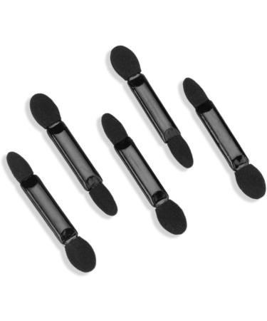 FOYTOKI 100 Pcs Makeup Eyeshadow Brush Eyeshadow Double Sided Eyeshadow Brush Kit Black - Buy Online on GoSupps.com